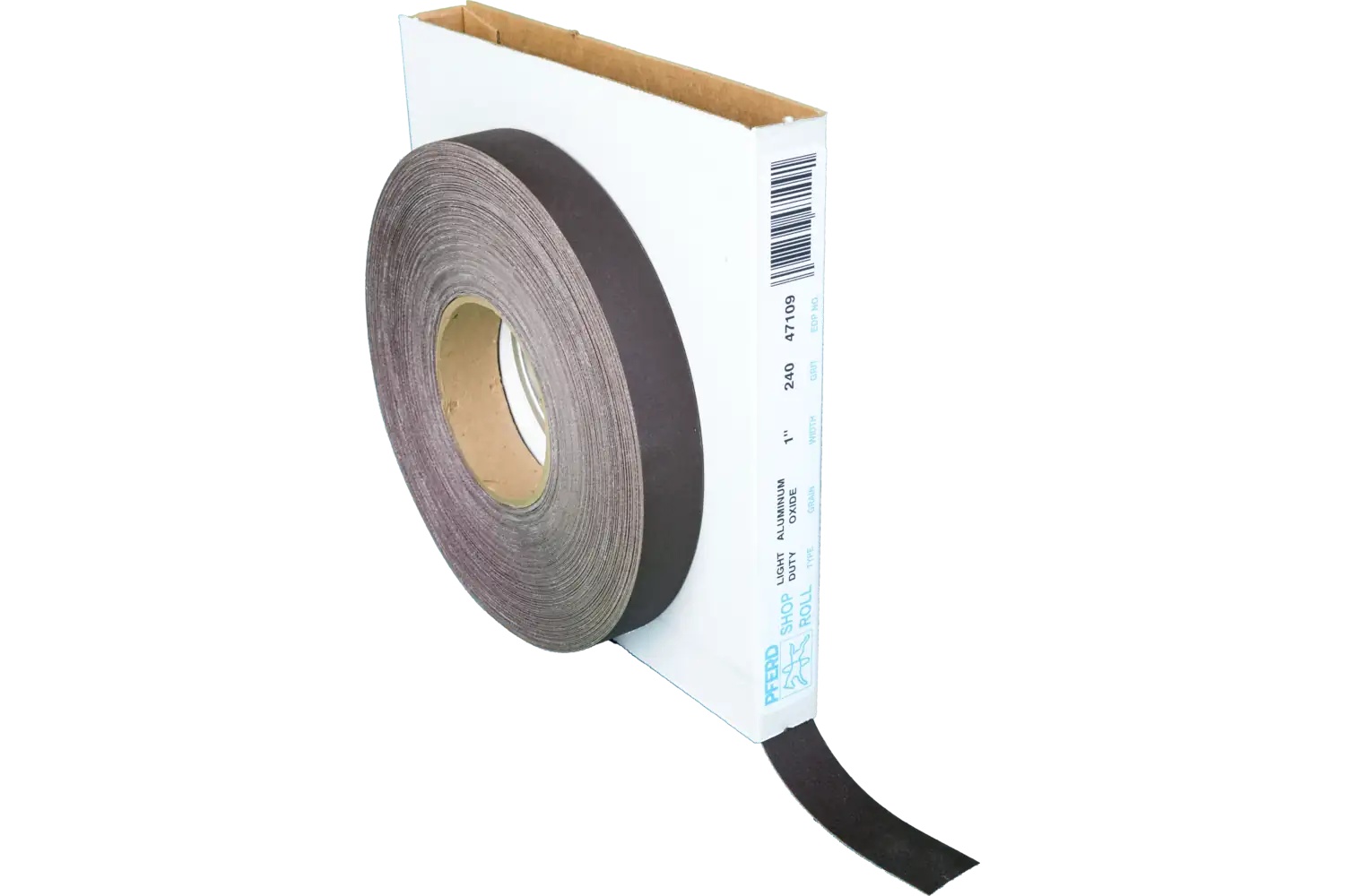 Picture of Pferd Shop Roll, Flexible Light Duty, 1" x 50 yards, 240 Grit, Aluminum oxide